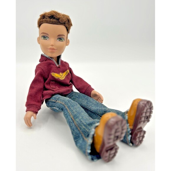 2002 Bratz Boyz New Fashions Dylan Doll Dressed Zip Up Shirt Jeans & Boots EUC - Picture 11 of 16